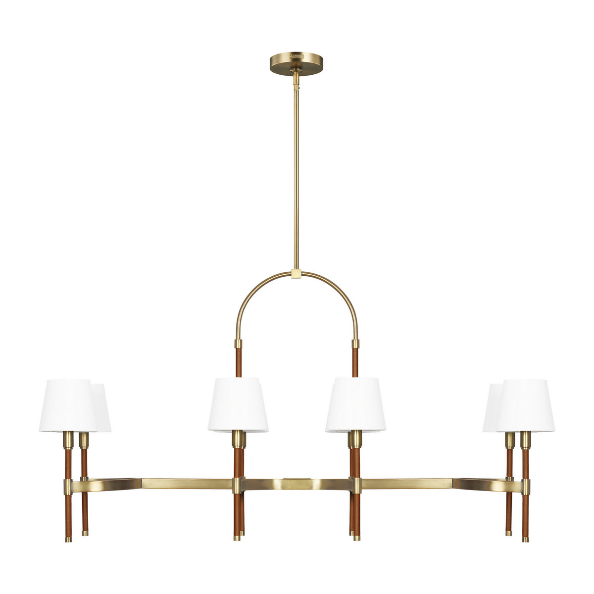 Visual Comfort Studio Canada - LC1028TWB - Eight Light Chandelier - Katie - Time Worn Brass
