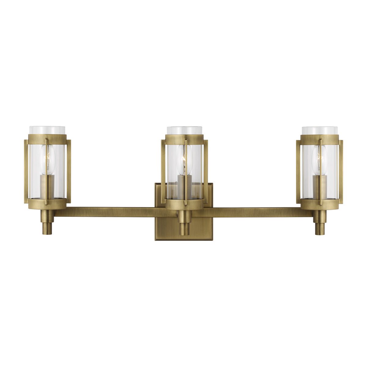 Visual Comfort Studio Canada - LV1023TWB - Three Light Vanity - Flynn - Time Worn Brass