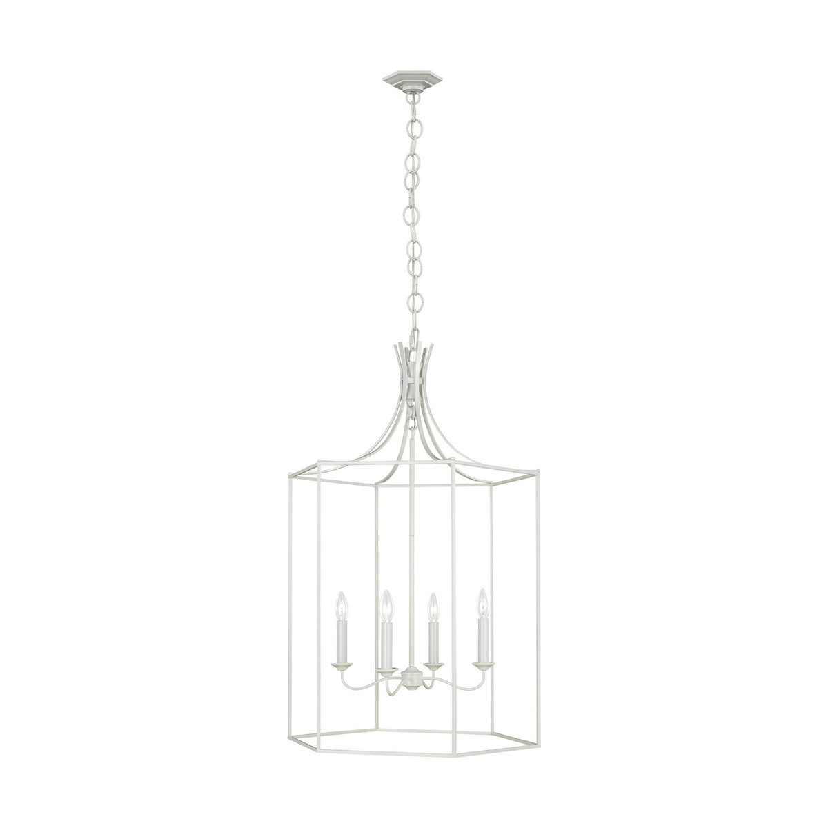 Visual Comfort Studio Canada - AC1024GCM - Four Light Pendant - Bantry House - Gloss Cream