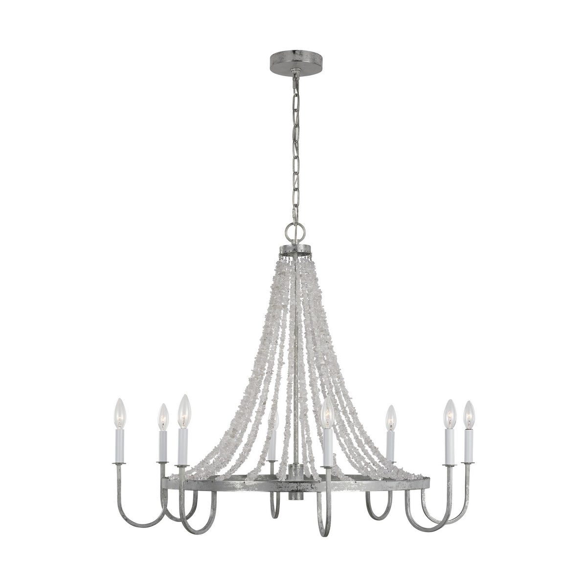 Visual Comfort Studio Canada - AC1078SMT - Eight Light Chandelier - Leon - Salt Mist