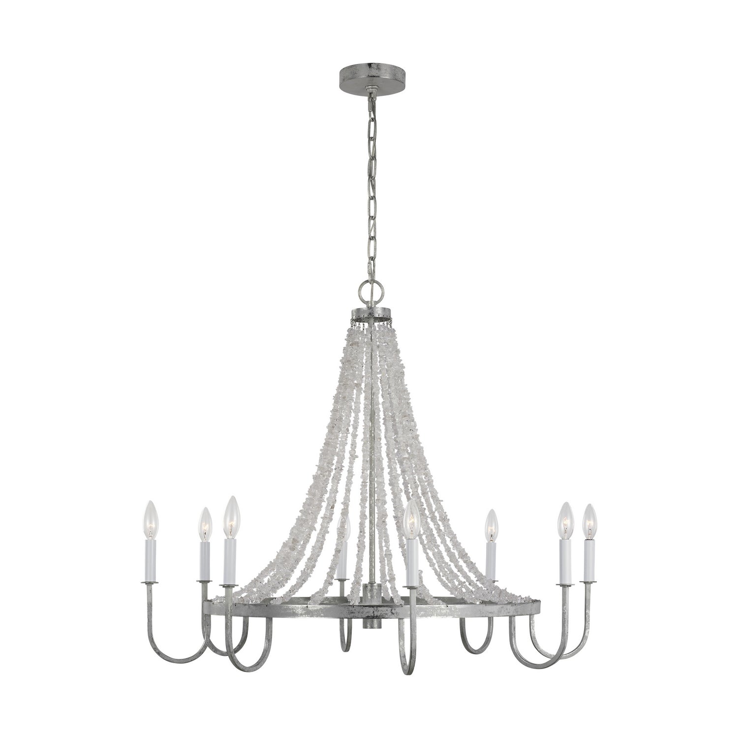 Visual Comfort Studio Canada - AC1078SMT - Eight Light Chandelier - Leon - Salt Mist