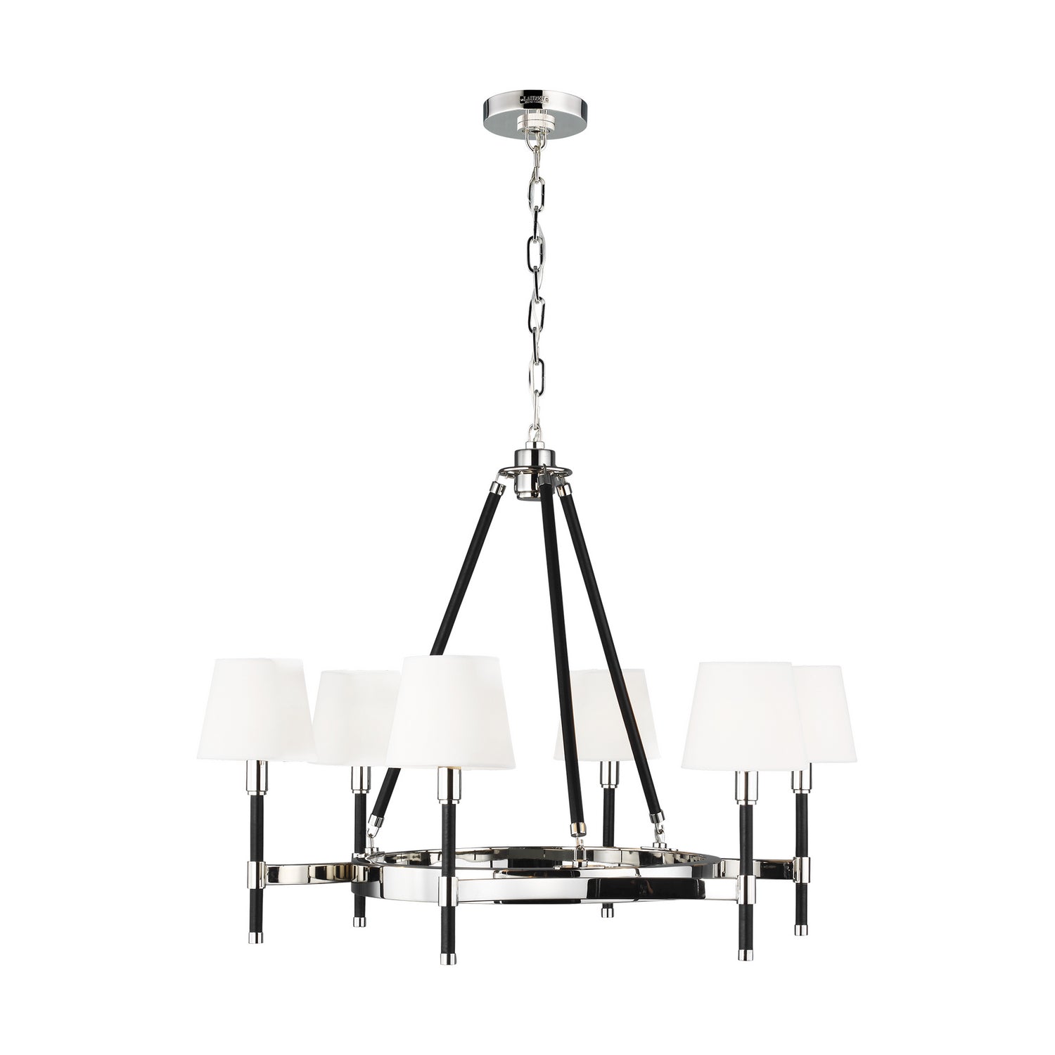 Visual Comfort Studio Canada - LC1006PN - Six Light Chandelier - Katie - Polished Nickel