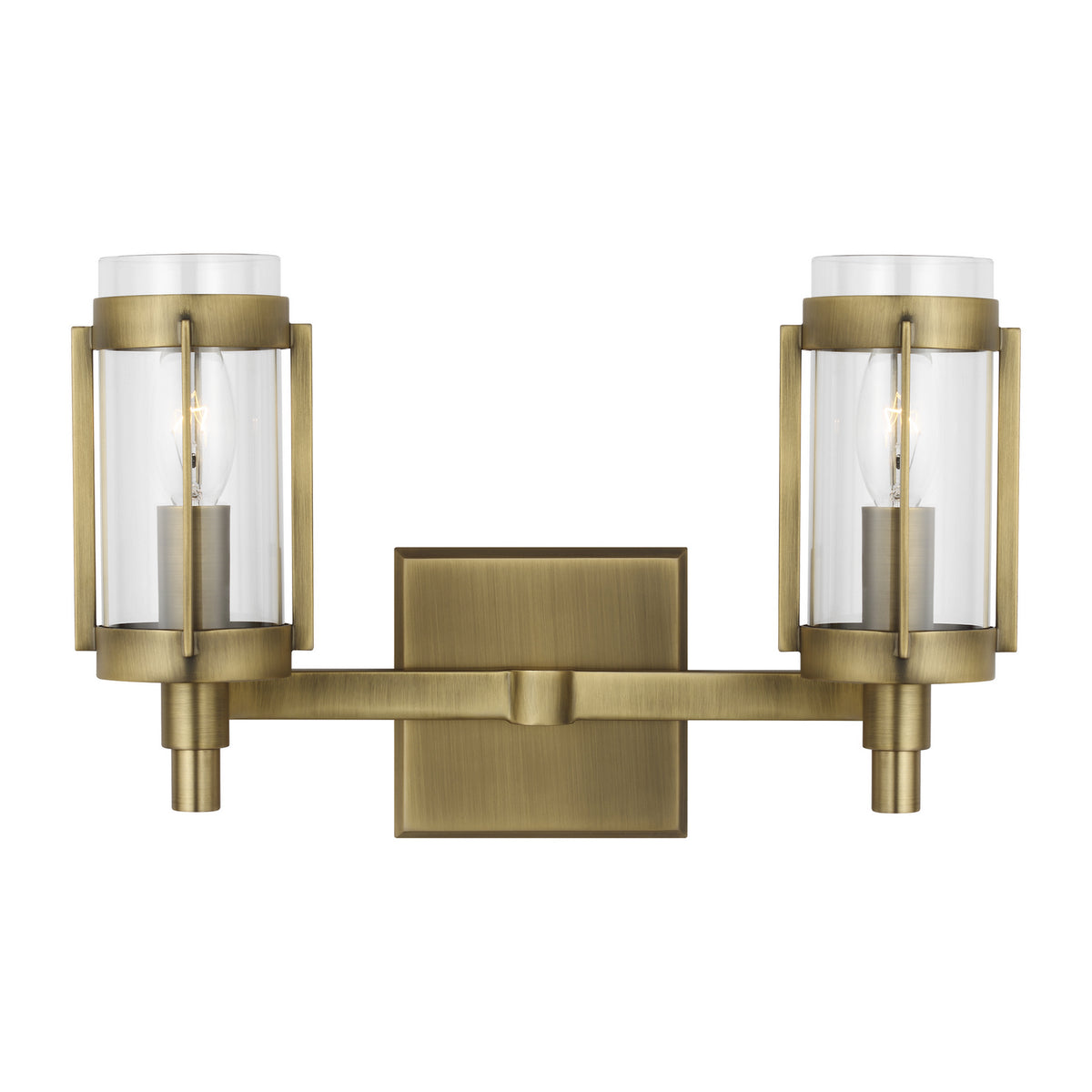 Visual Comfort Studio Canada - LV1012TWB - Two Light Vanity - Flynn - Time Worn Brass