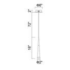 CWI Lighting Canada - 1103P5-1-602 - Mini LED Suspension - Andes - Or satiné