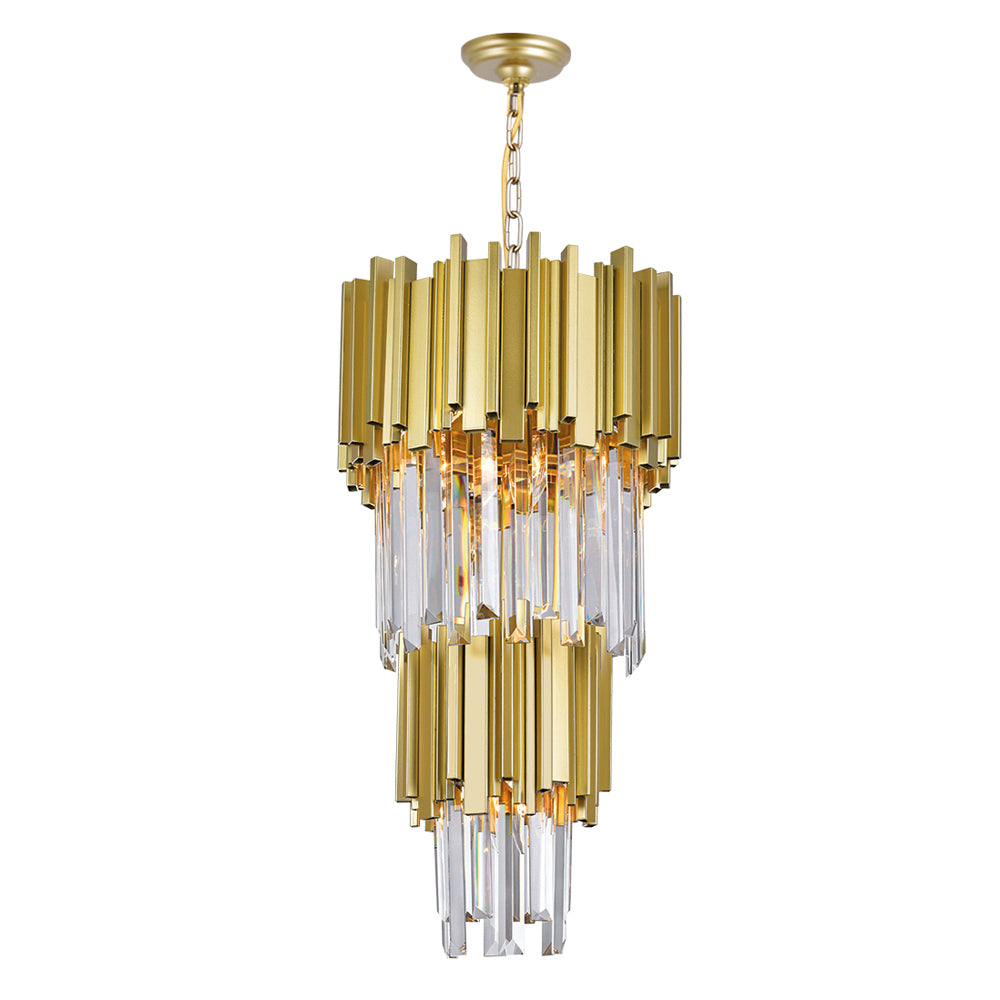 CWI Lighting Canada - 1112P12-4-169 - Four Light Mini Chandelier - Deco - Medallion Gold