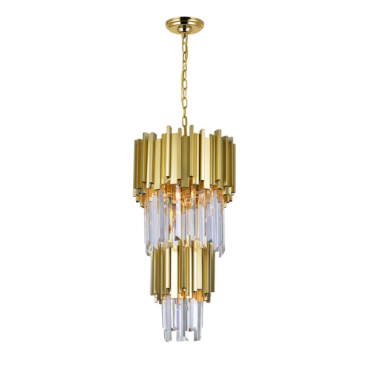 CWI Lighting Canada - 1112P12-4-169 - Four Light Mini Chandelier - Deco - Medallion Gold