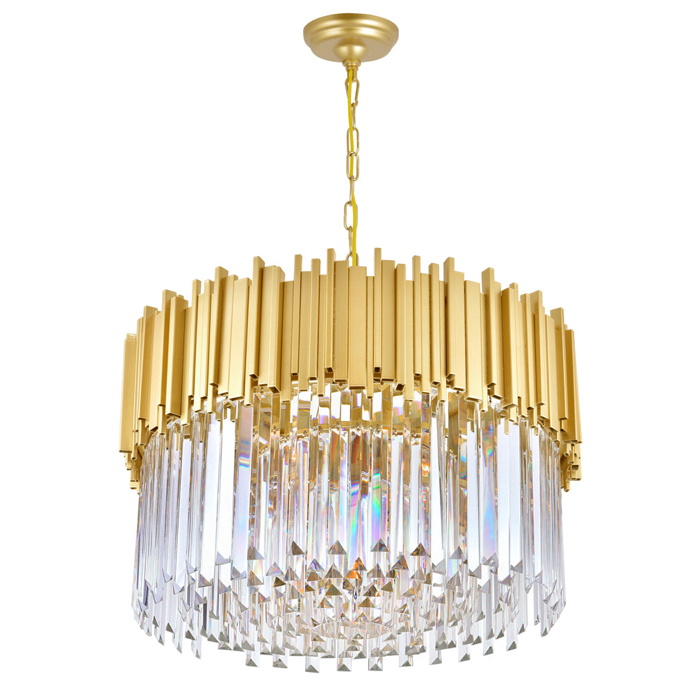 CWI Lighting Canada - 1112P24-7-169 - Seven Light Chandelier - Deco - Medallion Gold