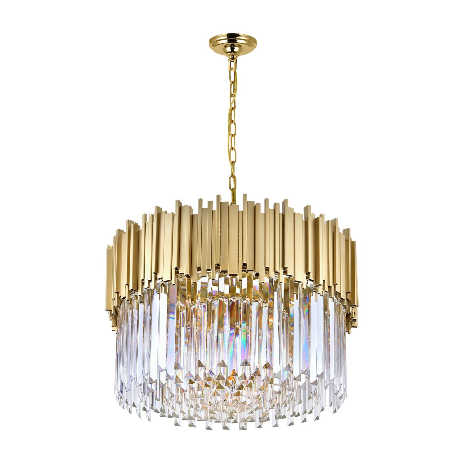 CWI Lighting Canada - 1112P24-7-169 - Seven Light Chandelier - Deco - Medallion Gold