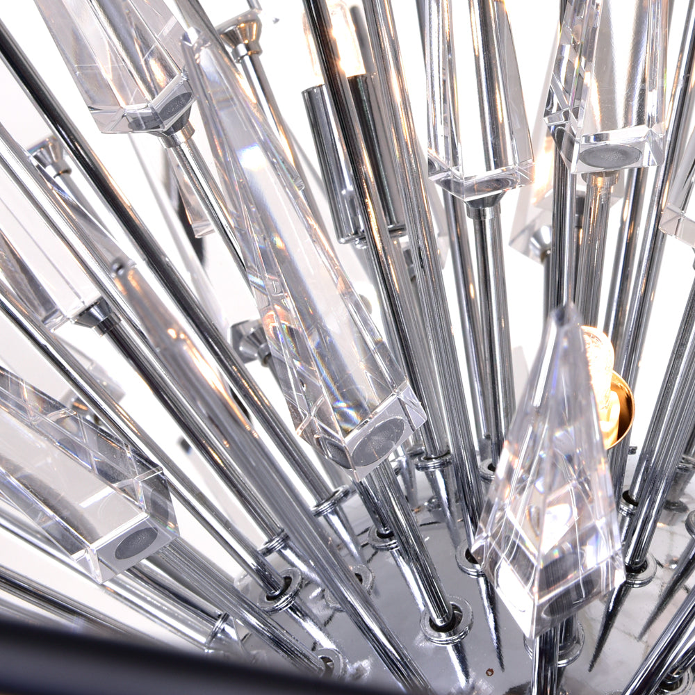 CWI Lighting Canada - 1178P44-20-601 - 20 lampes Suspendu - Starburst - Chrome et noir