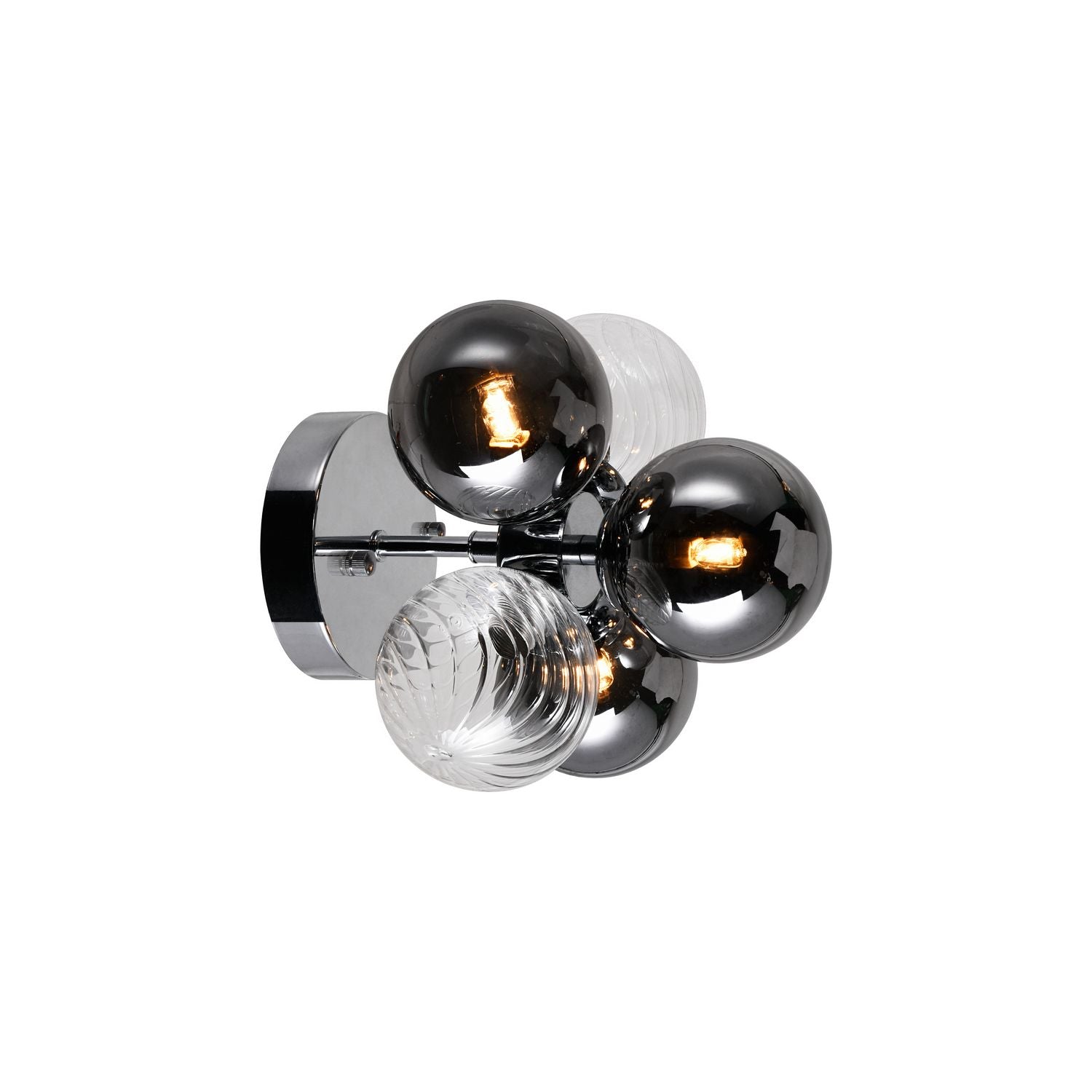 Éclairage CWI Canada - 1205W9-3-601 - DEL Murale - Pallocino - Chrome