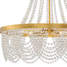 Crystorama - FIO-A9104-GA-CL - Quatre lumières Suspendu - Fiona - Or antique