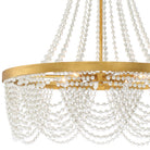 Crystorama - FIO-A9104-GA-WH - Quatre lumières Suspendu - Fiona - Or antique