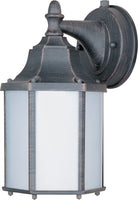 Maxim Lighting 66926RP Builder Cast LED E26 Outdoor Wall Sconce in Rust Patina