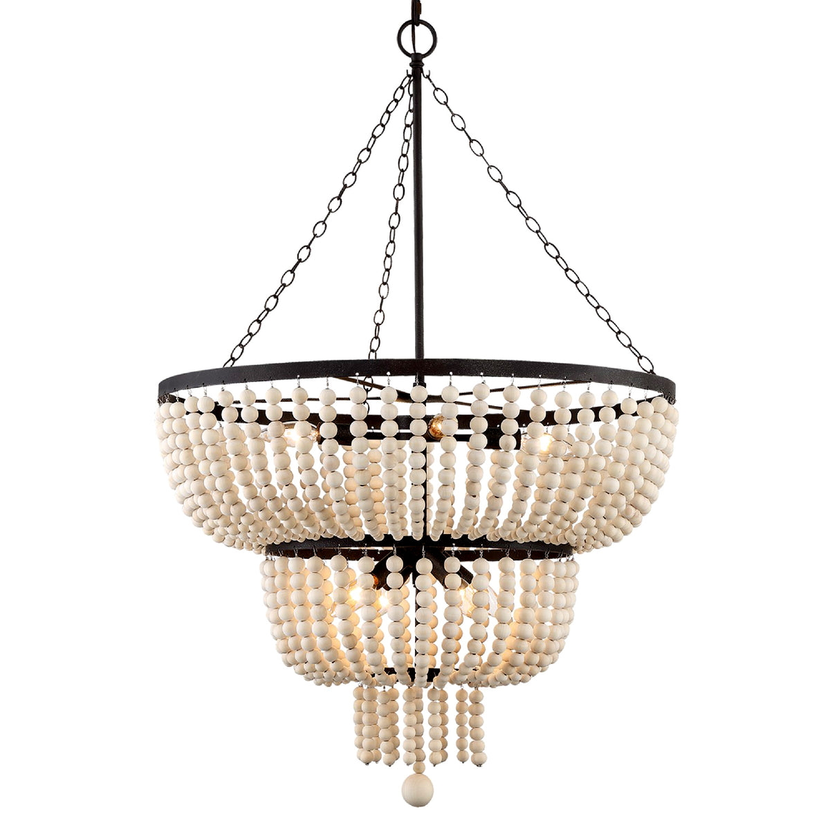 Crystorama - 610-FB - Eight Light Chandelier - Rylee - Forged Bronze