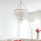 Crystorama - 610-GA - Huit lumières Suspendu - Rylee - Or antique