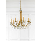 Crystorama - 8828-GA-CL-MWP - Eight Light Chandelier - Bridgehampton - Antique Gold