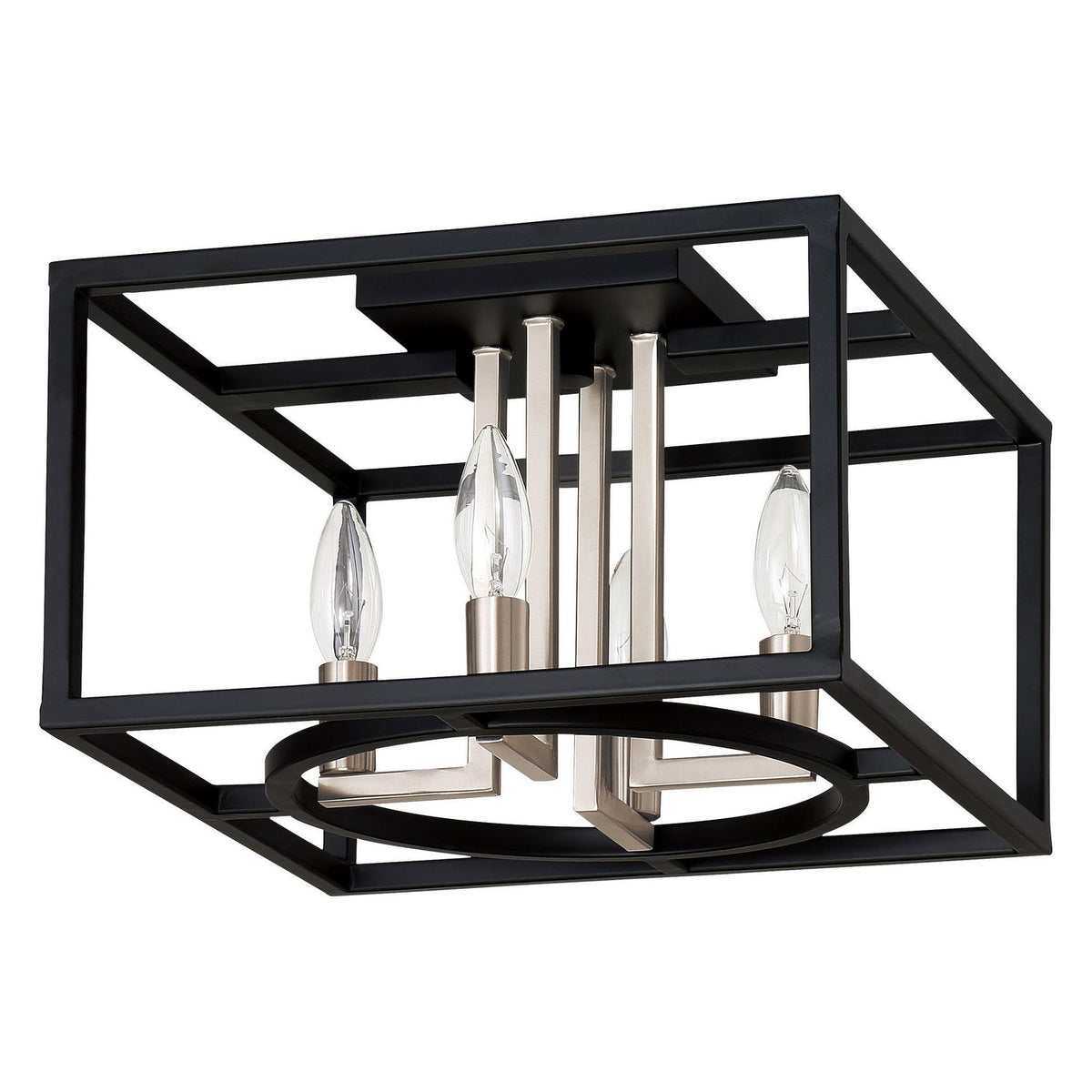 Eglo Canada - 204605A - Four Light Ceiling Mount - Mundazo - Matte Black & Matte Nickel