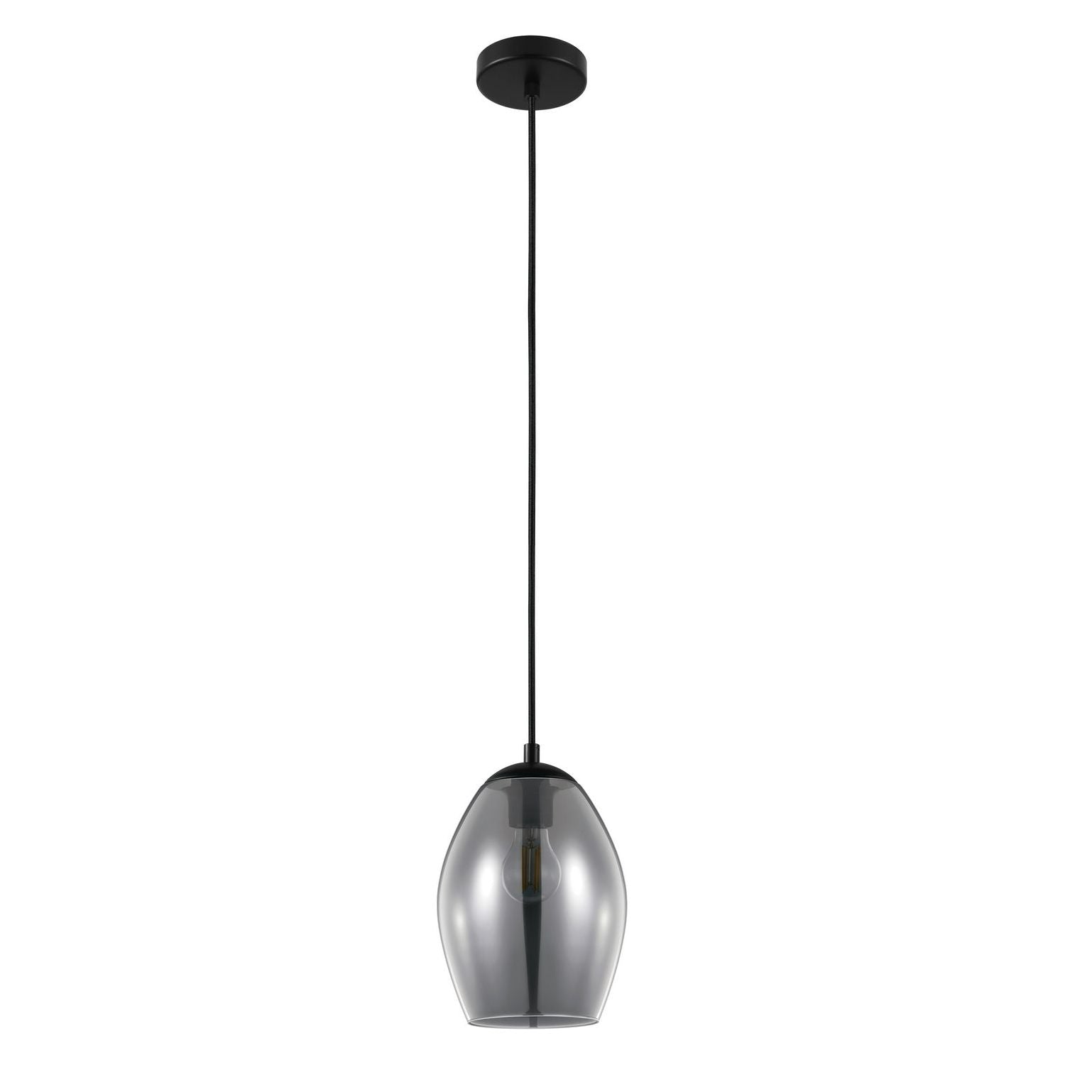 Eglo Canada - 39564A - One Light Suspension - Estanys - Matte Black