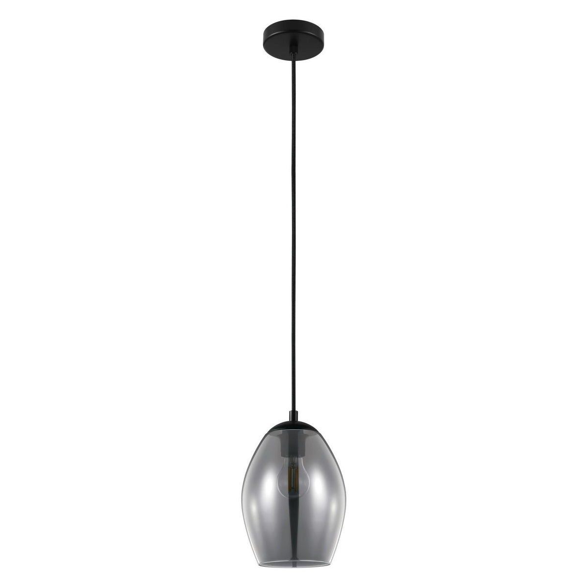 Eglo Canada - 39564A - One Light Suspension - Estanys - Matte Black