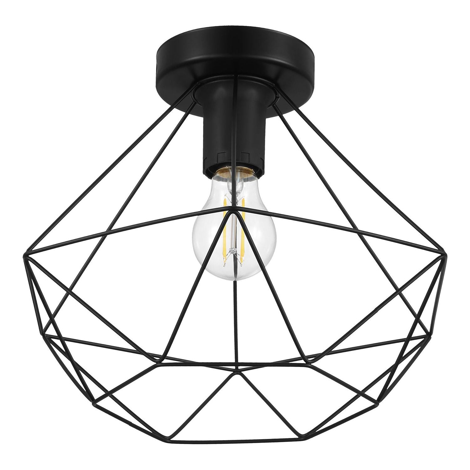 Eglo Canada - 43004A - One Light Ceiling Mount - Tarbes - Matte Black