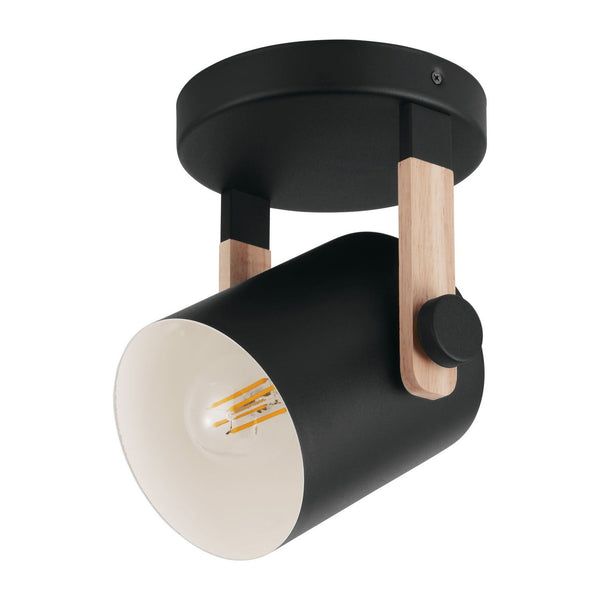 Eglo Canada - 43046A - One Light Wall Mount - Hornwood - Black & Wood