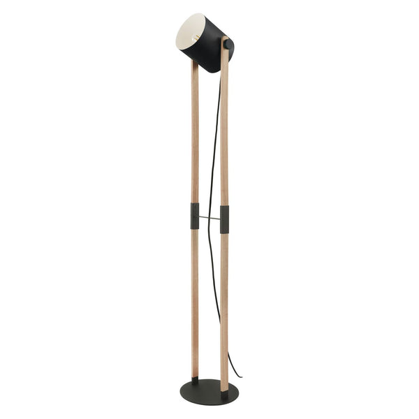 Eglo Canada - 43048A - One Light Floor Lamp - Hornwood - Black & Wood