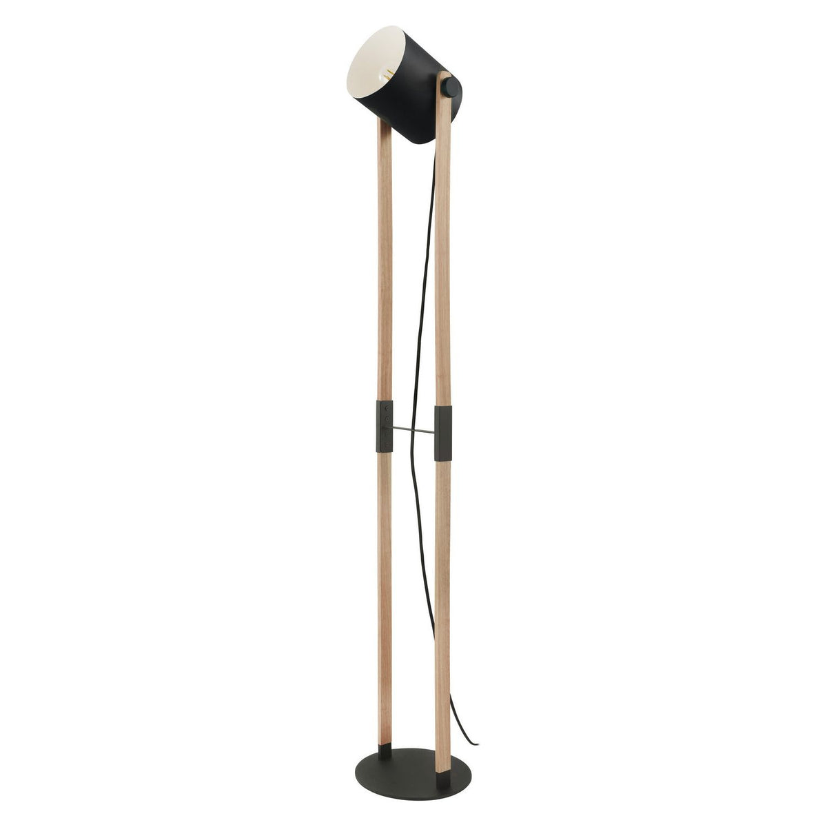 Eglo Canada - 43048A - One Light Floor Lamp - Hornwood - Black & Wood