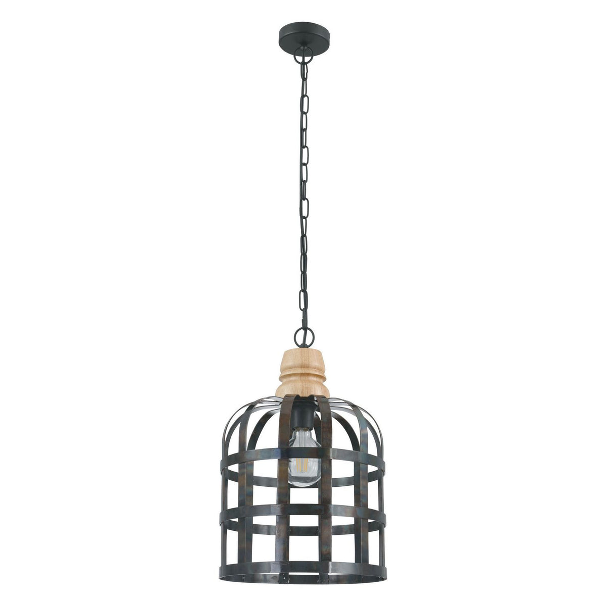 Eglo Canada - 49785A - One Light Suspension - Old Castle - Black