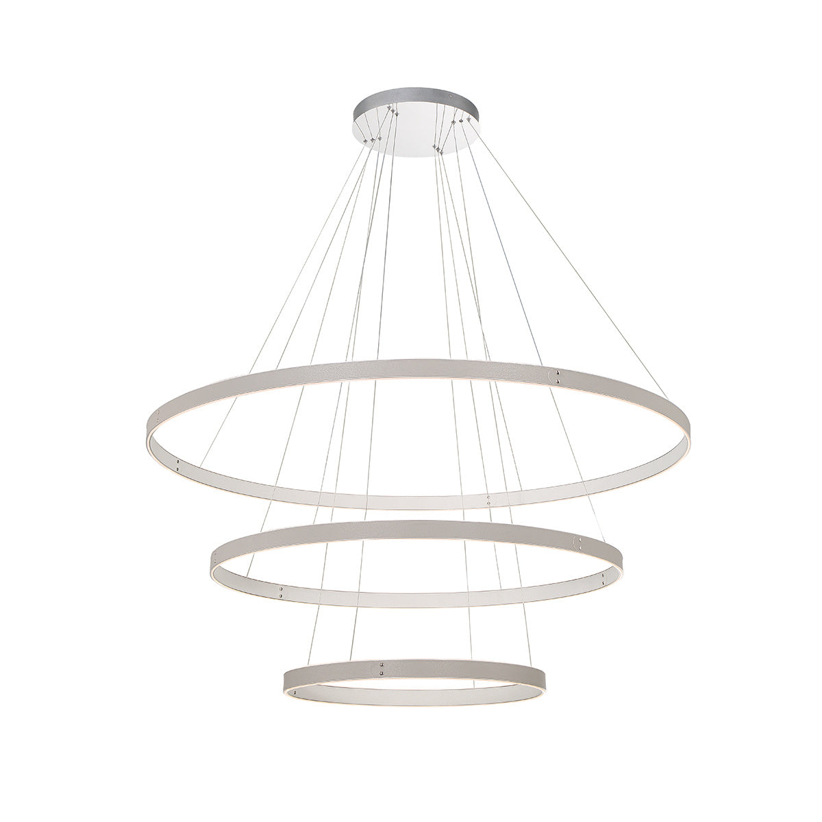 Eurofase 43900-039 Verdura 3-Tier LED Chandelier in Grey