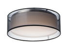Maxim Lighting 10230BO Prime 16" LED Plafonnier 120-277V (10230) en organza noir