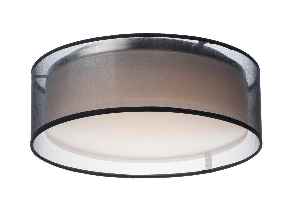 Maxim Lighting 10230BO Prime 16" LED Plafonnier 120-277V (10230) en organza noir