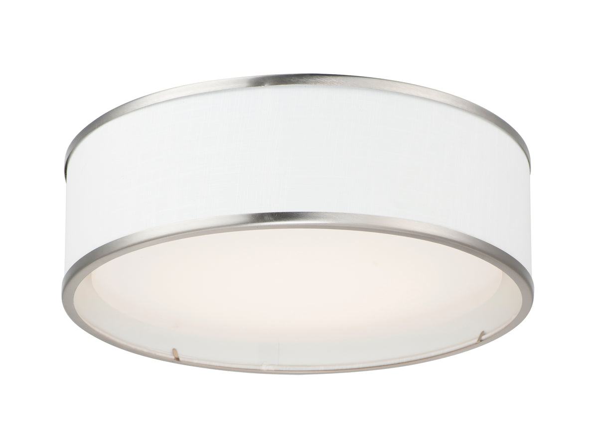 Projecteur LED Maxim Lighting 10231WLSN Prime 16" Plafonnier 120-277 V (10231) en nickel satiné
