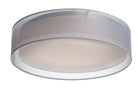 Éclairage Maxim 10232WO Prime LED Plafonnier 120-277V en organza blanc