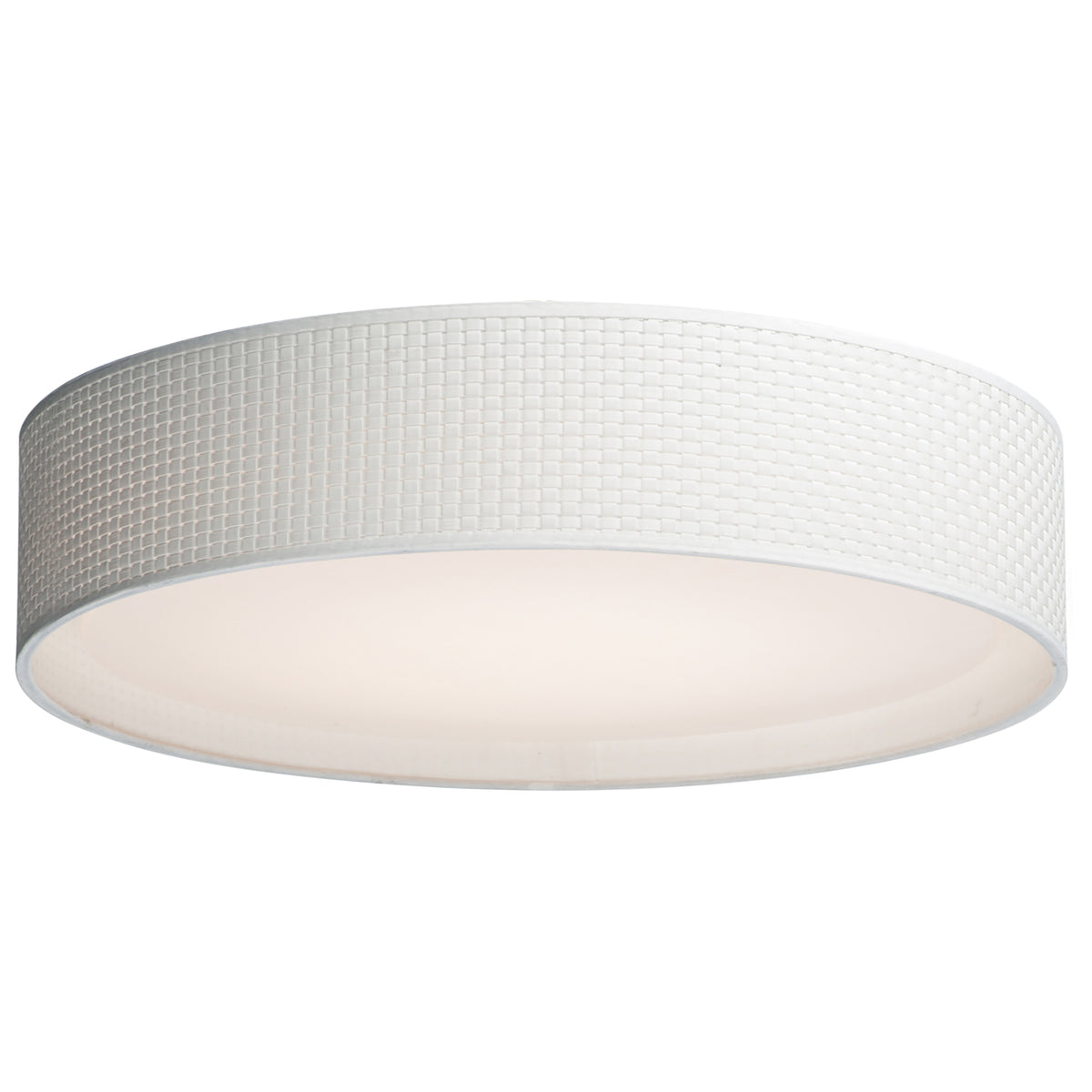 Maxim Lighting 10237WW Prime 25" LED Plafonnier 120-277V en tissage blanc