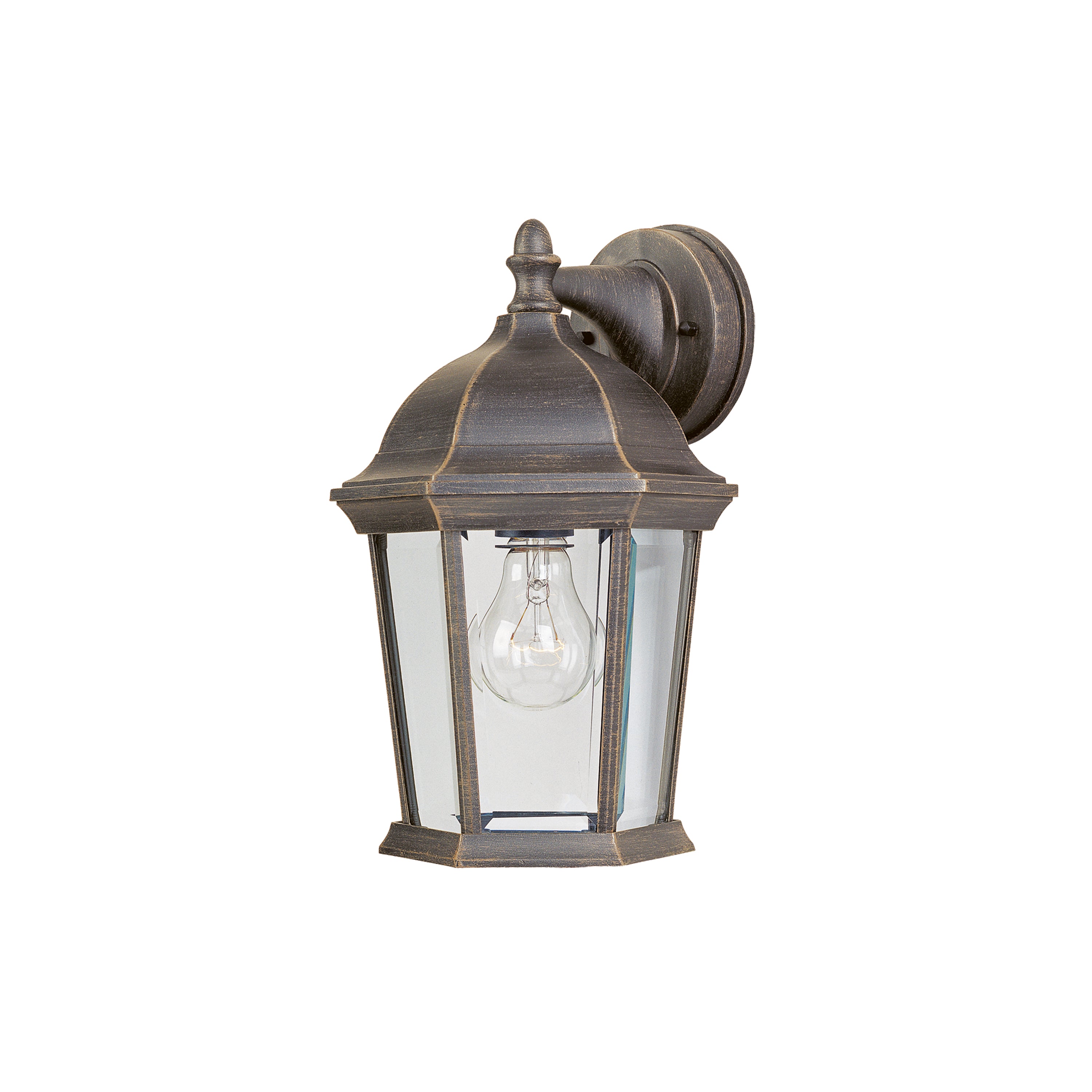Applique murale d'extérieur Maxim Lighting 1024RP Builder Cast, finition patine rouille