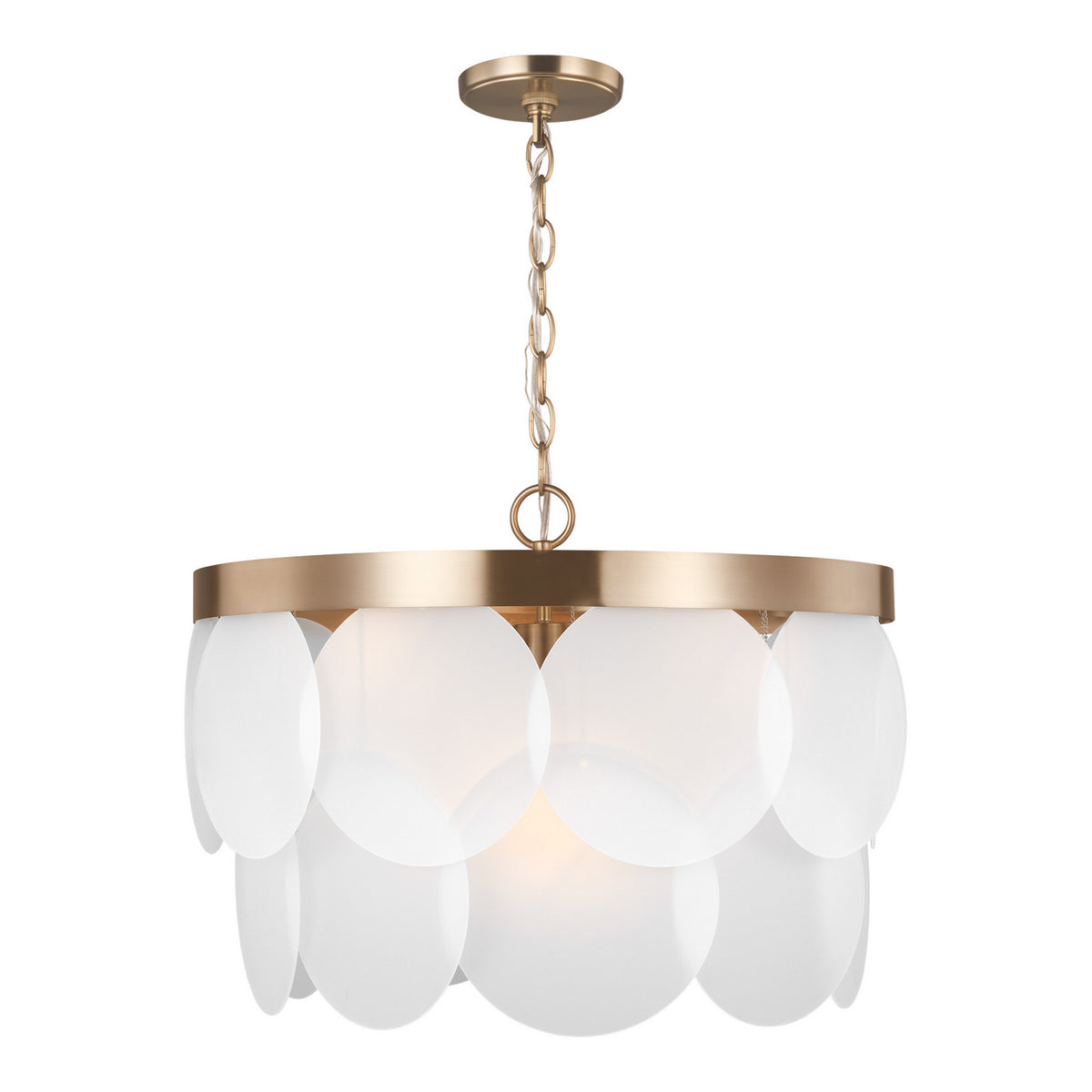 Visual Comfort Studio Canada - 5102506-848 - Six Light Pendant - Mellita - Satin Brass