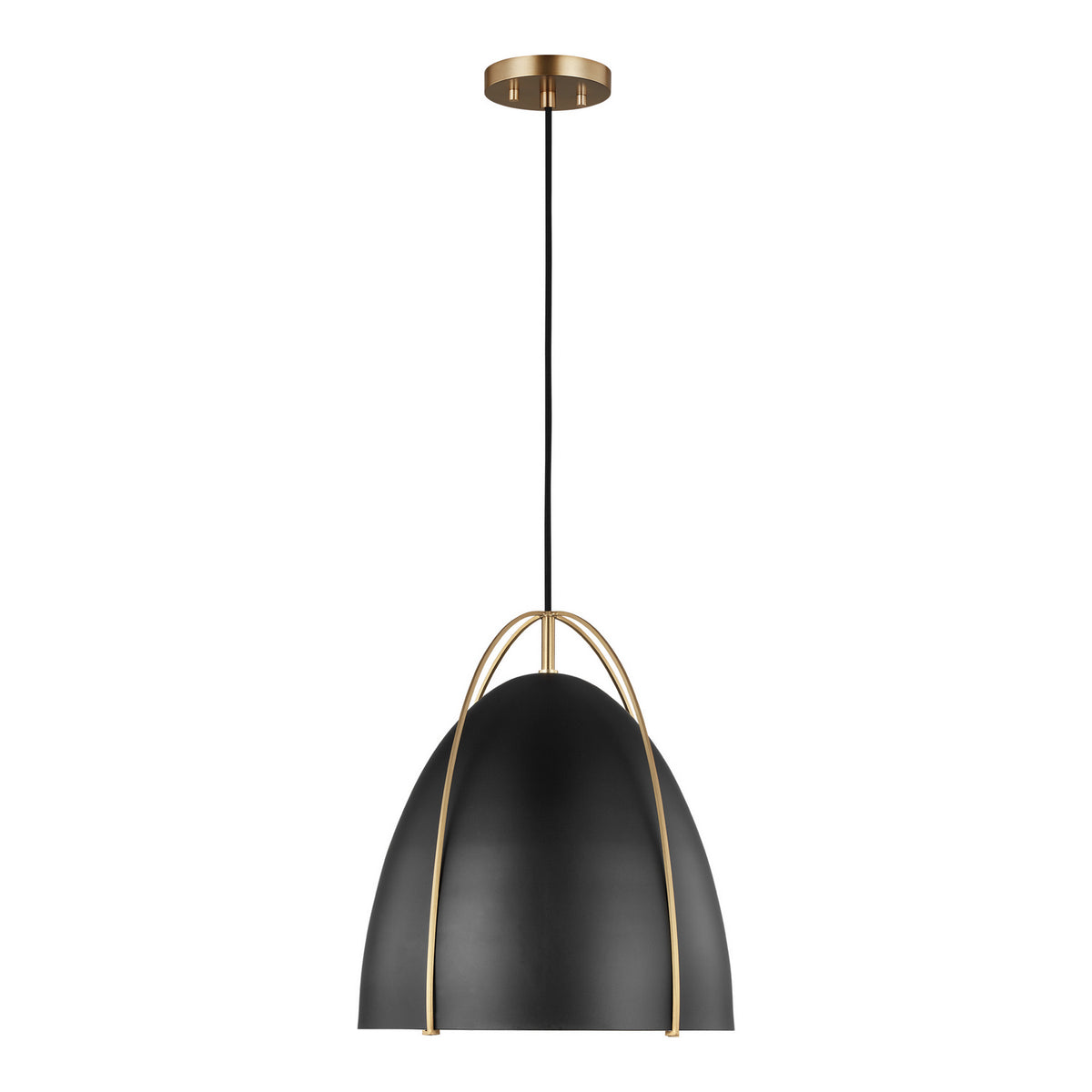 Visual Comfort Studio Canada - 6551701EN3-848 - One Light Pendant - Norman - Satin Brass