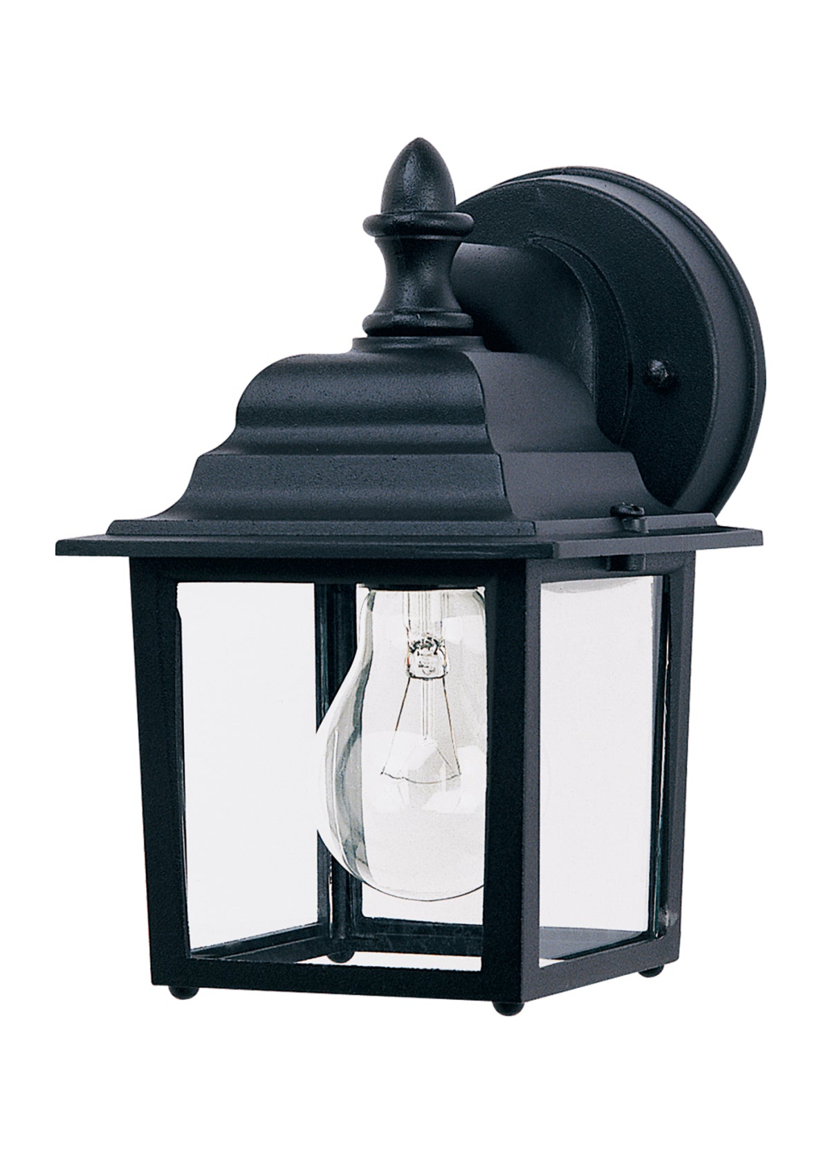 Applique murale extérieure Maxim Lighting 1025BK Builder Cast à une lumière (1025) en noir