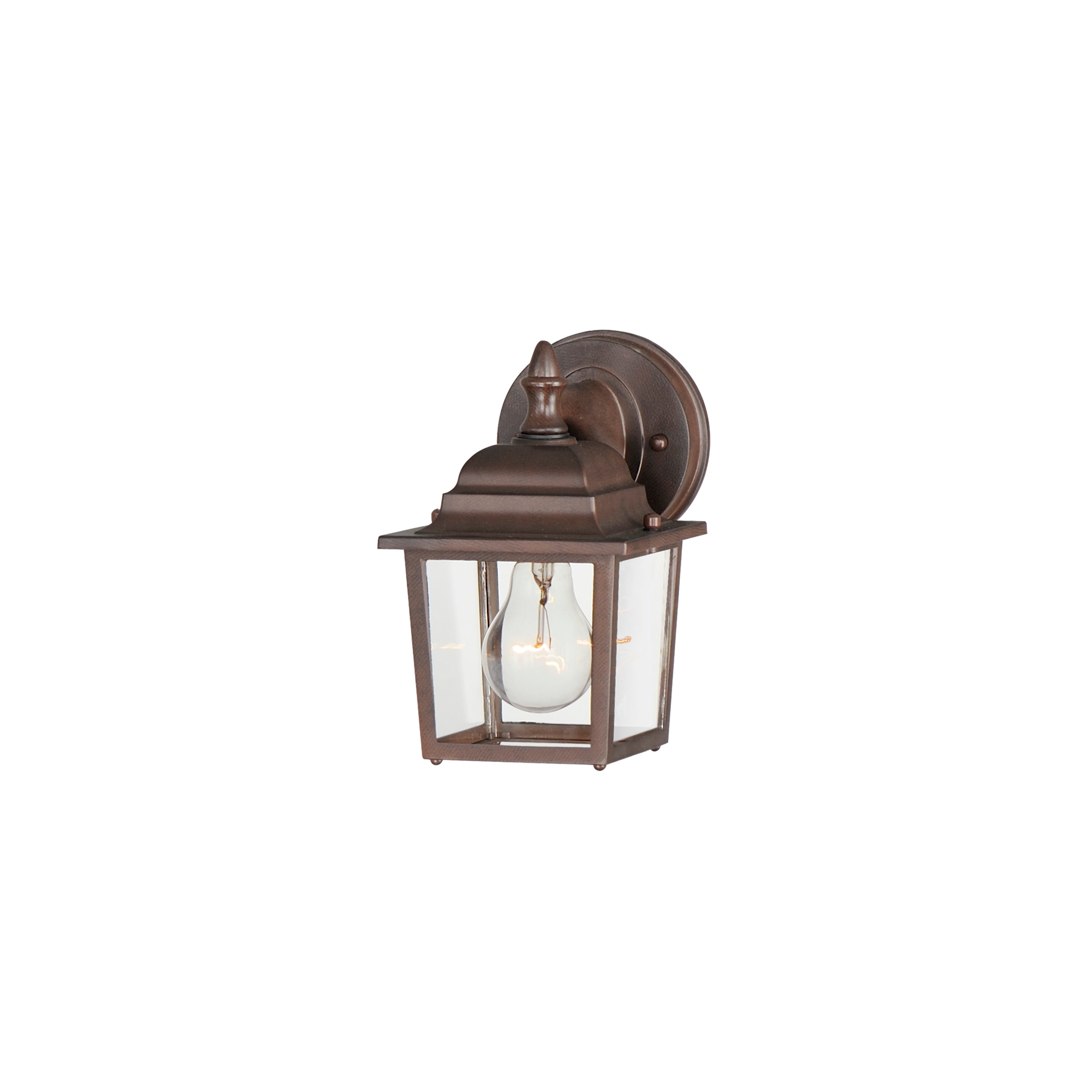 Applique murale extérieure Maxim Lighting 1025EB Builder Cast à une lumière (1025) en bronze Empire