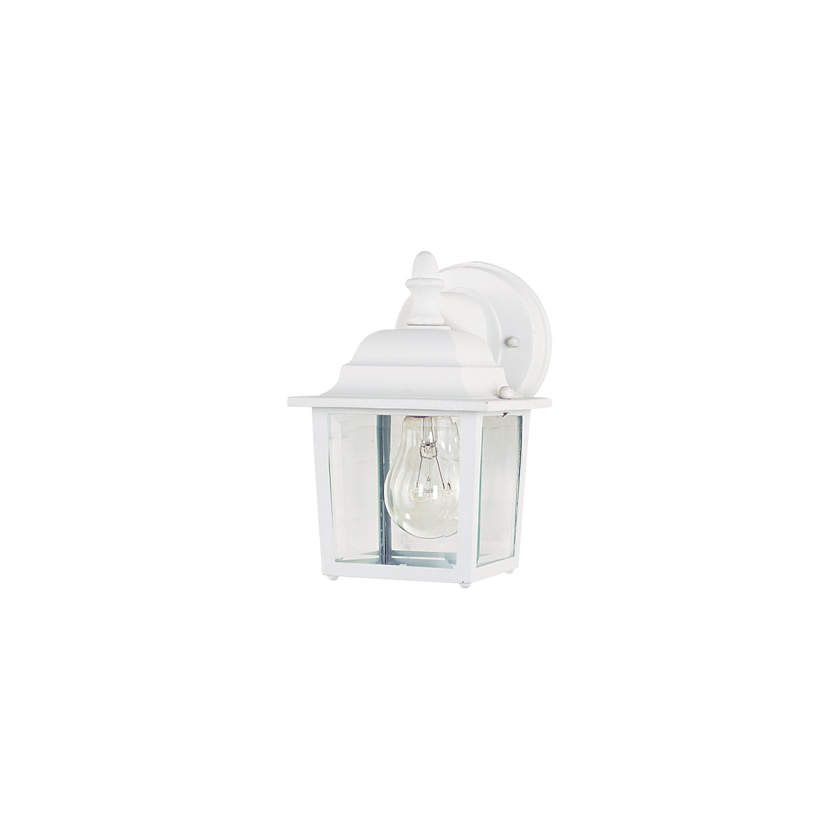 Applique murale extérieure Maxim Lighting 1025WT Builder Cast à une lumière (1025) en blanc