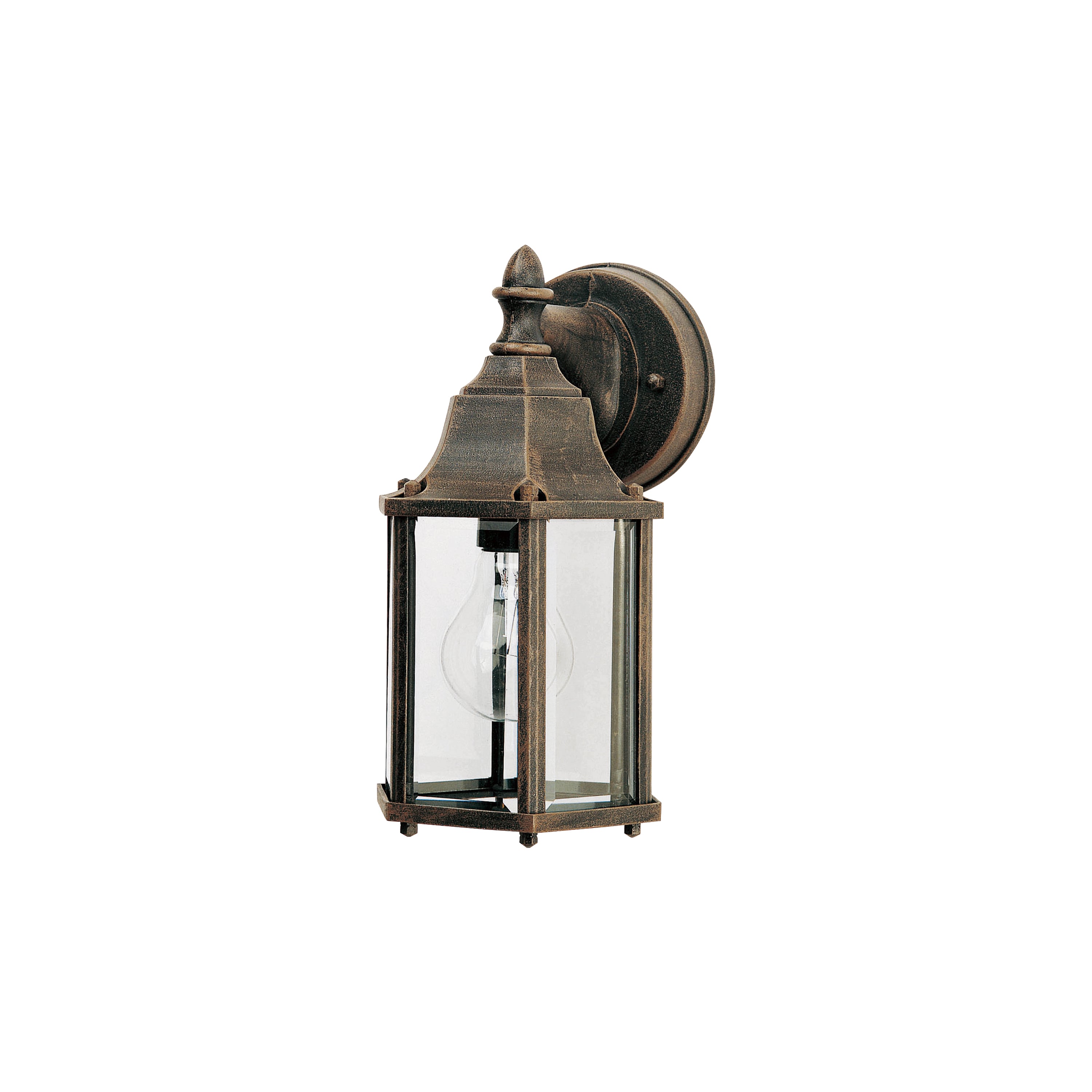 Applique murale extérieure Maxim Lighting 1026RP Builder Cast à une lumière (1026) en finition patinée rouille