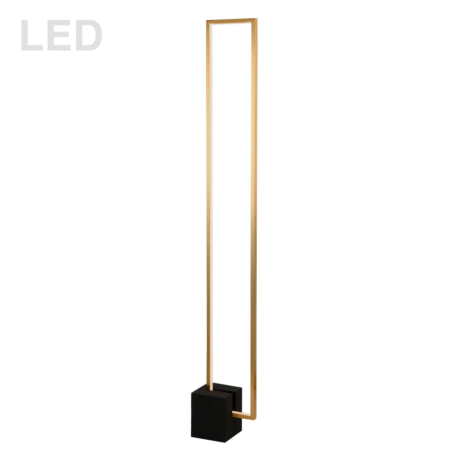 Dainolite Canada - FLN-LEDF55-AGB-MB - LED Floor Lamp - Florence - Aged Brass
