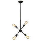 Eglo Canada - 203945A - Quatre lumières Suspension - Etris Row - Noir