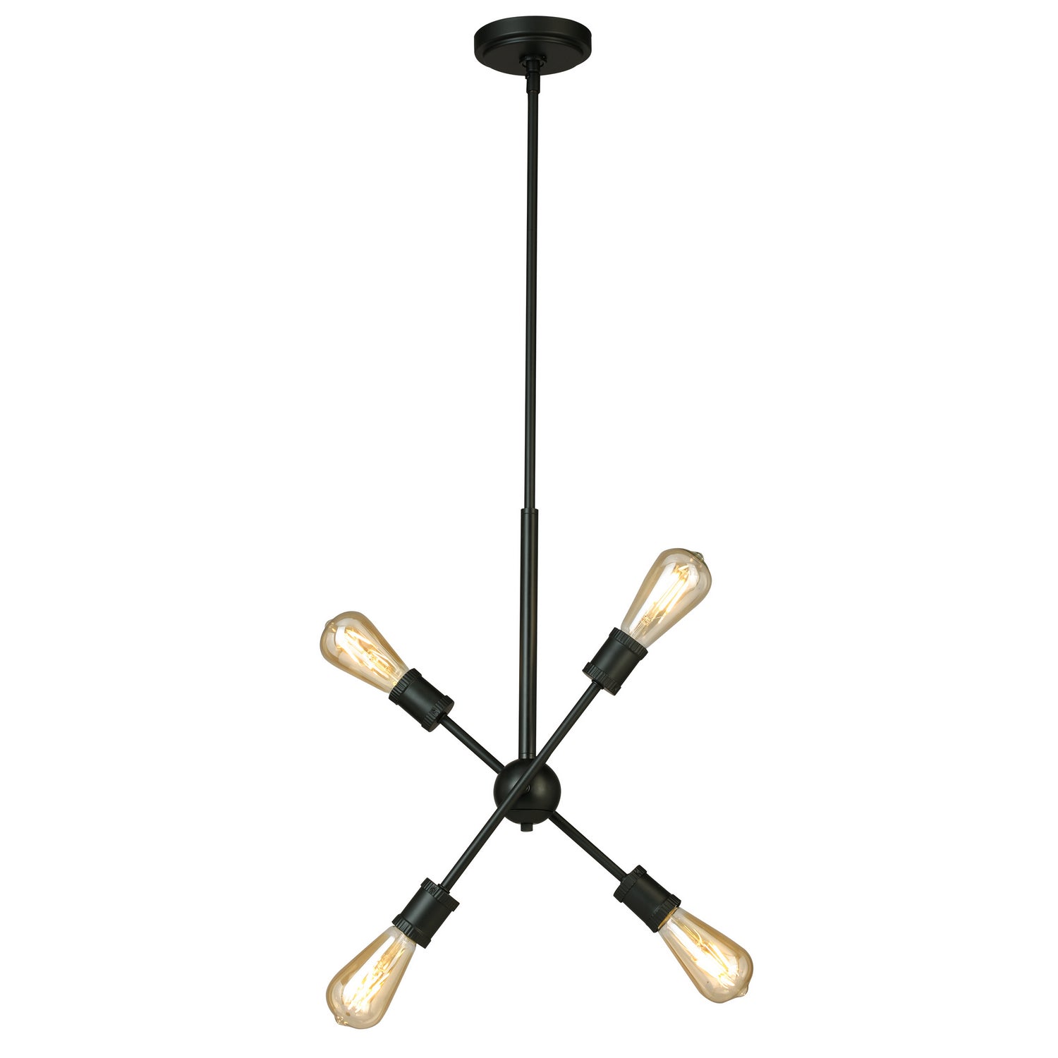 Eglo Canada - 203945A - Four Light Pendant - Etris Row - Black