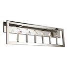Eglo Canada - 204479A - Applique murale six lumières pour salle de bain/meuble-lavabo - Jordan - Nickel satiné