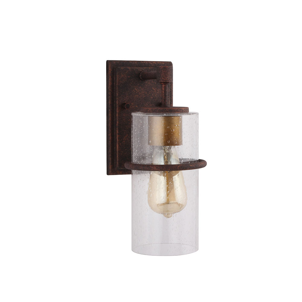 Eglo Canada - 204543A - One Light Outdoor Wall Mount - Brandel - Rust/Gold