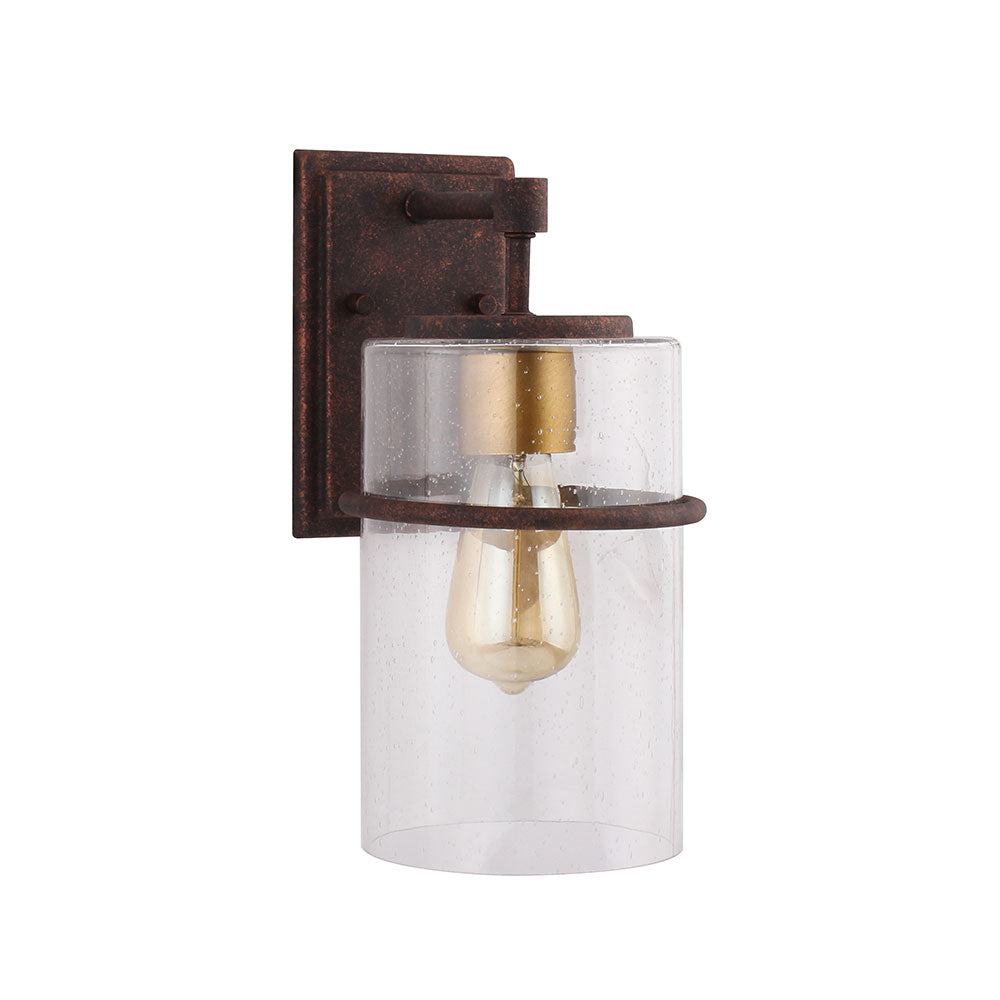 Eglo Canada - 204544A - One Light Outdoor Wall Mount - Brandel - Rust/Gold