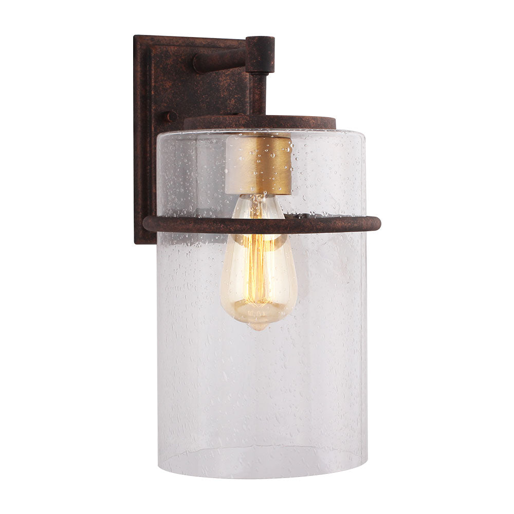 Eglo Canada - 204545A - One Light Outdoor Wall Mount - Brandel - Rust/Gold