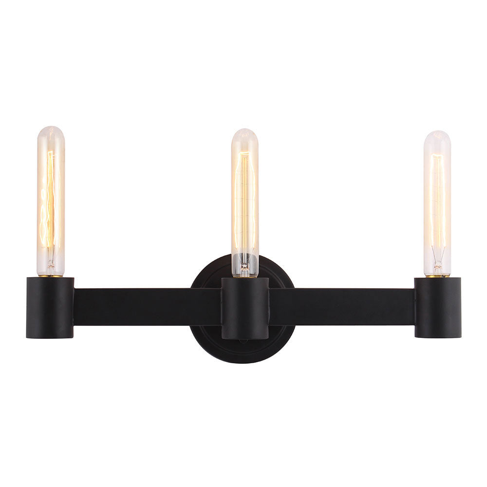 Eglo Canada - 204555A - Applique murale trois lumières pour salle de bain/meuble-lavabo - Broyles - Noir mat