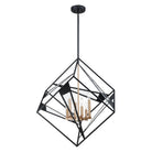 Eglo Canada - 204588A - Six lumières Suspension - Corrietes - Noir mat